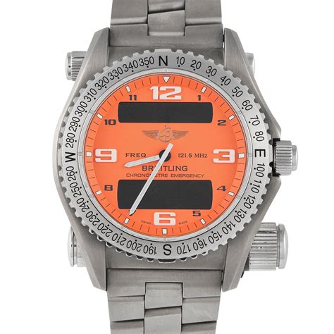 orange breitling emergency in use|Breitling professional emergency watches.